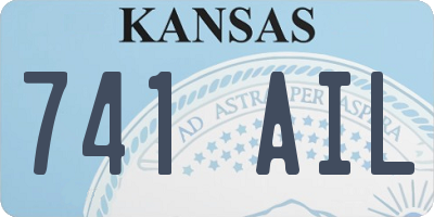 KS license plate 741AIL