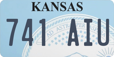 KS license plate 741AIU