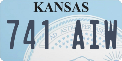 KS license plate 741AIW