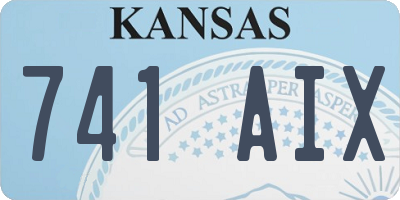KS license plate 741AIX