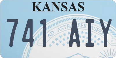 KS license plate 741AIY