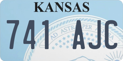 KS license plate 741AJC
