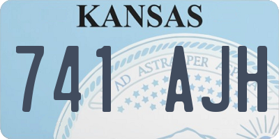 KS license plate 741AJH