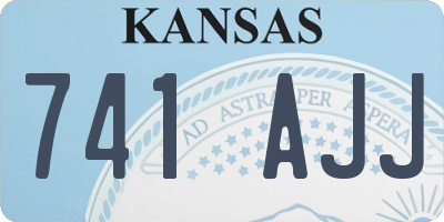 KS license plate 741AJJ