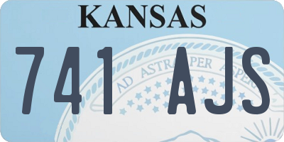 KS license plate 741AJS