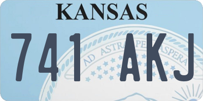 KS license plate 741AKJ