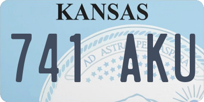 KS license plate 741AKU