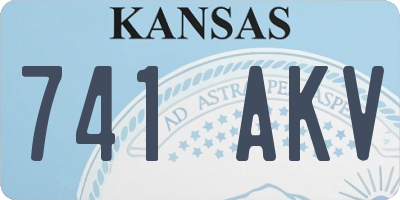 KS license plate 741AKV