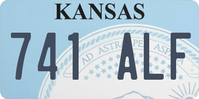 KS license plate 741ALF