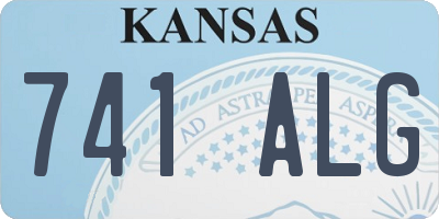 KS license plate 741ALG