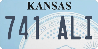 KS license plate 741ALI