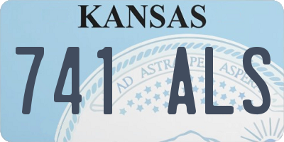 KS license plate 741ALS
