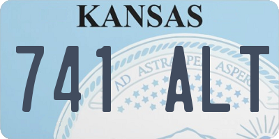 KS license plate 741ALT