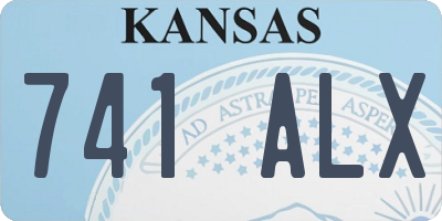 KS license plate 741ALX