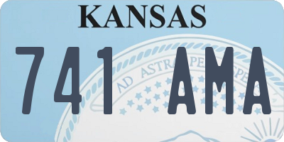 KS license plate 741AMA
