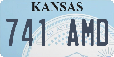KS license plate 741AMD