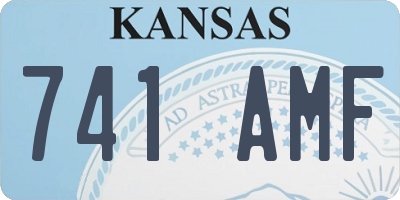KS license plate 741AMF