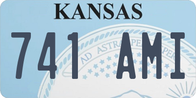 KS license plate 741AMI