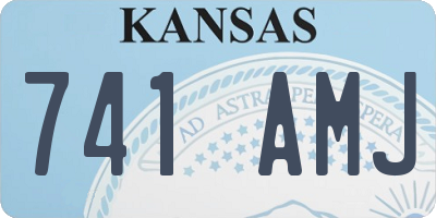 KS license plate 741AMJ