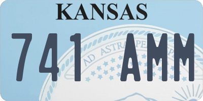 KS license plate 741AMM