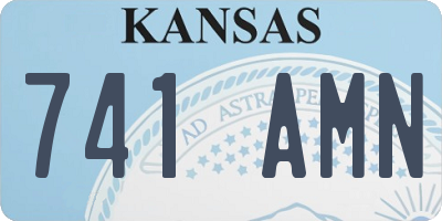 KS license plate 741AMN