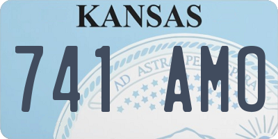 KS license plate 741AMO
