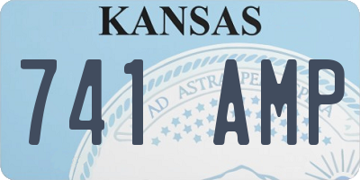 KS license plate 741AMP