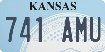 KS license plate 741AMU