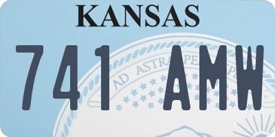 KS license plate 741AMW