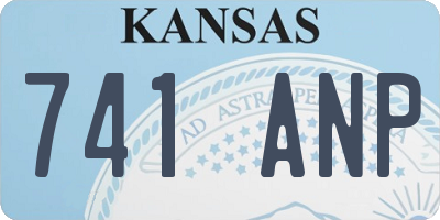 KS license plate 741ANP