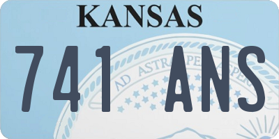 KS license plate 741ANS