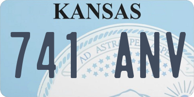 KS license plate 741ANV