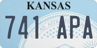 KS license plate 741APA