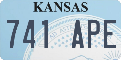 KS license plate 741APE