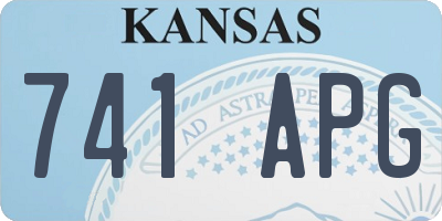KS license plate 741APG