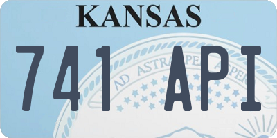 KS license plate 741API