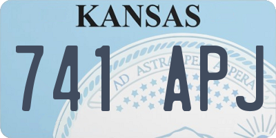 KS license plate 741APJ