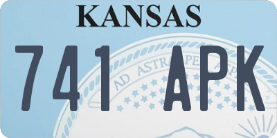 KS license plate 741APK