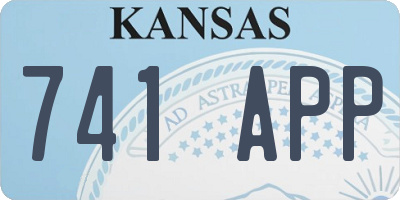 KS license plate 741APP