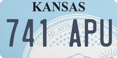KS license plate 741APU