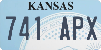 KS license plate 741APX