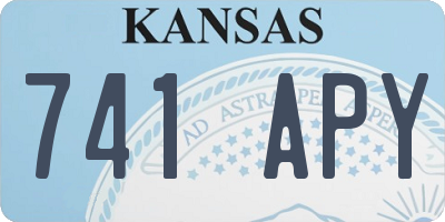 KS license plate 741APY
