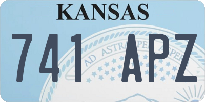 KS license plate 741APZ