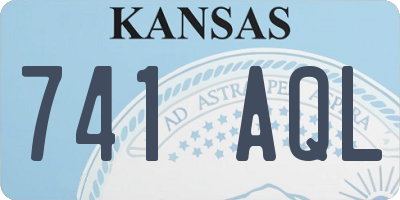 KS license plate 741AQL