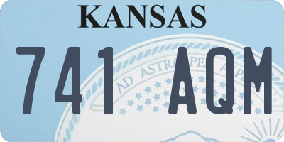 KS license plate 741AQM