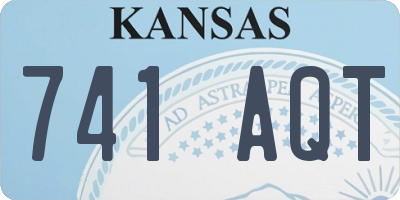 KS license plate 741AQT