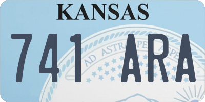 KS license plate 741ARA