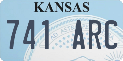 KS license plate 741ARC