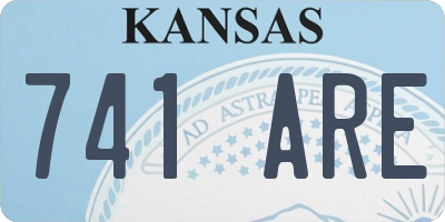 KS license plate 741ARE