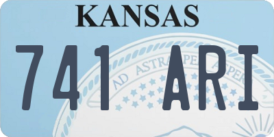 KS license plate 741ARI